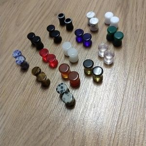 15 pairs of 0G Earrings/ Plugs